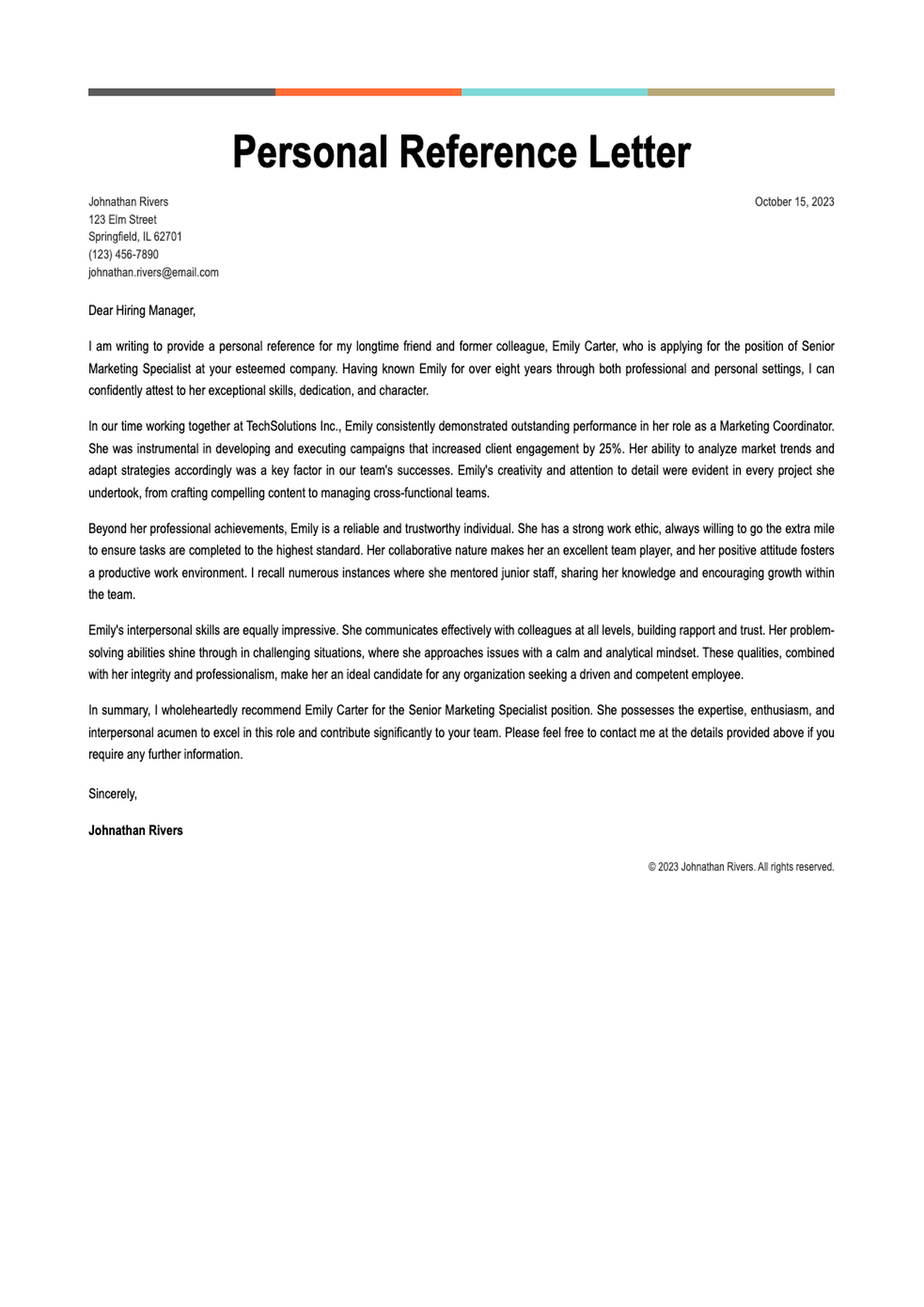 Personal reference letter template for a friend with placeholder fields_variant_3